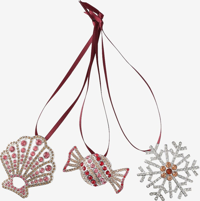 Juletreanheng Star, Shell, Caramel 3 forskjellige - Flerfarget