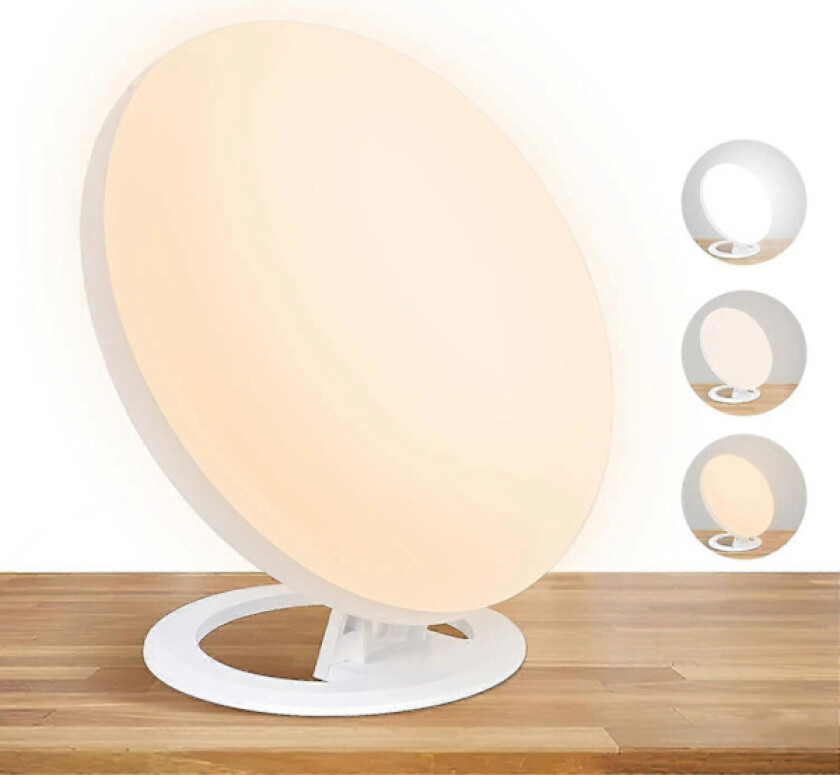 Lysterapilampe, UV-fri 10000-38600 Lux Dagslys Lampe LED-terapilampe, 3 Fargetemperaturer Sollamper, 10 Justerbare Lysstyrkenivåer, 90 Sammenleggbar_OF