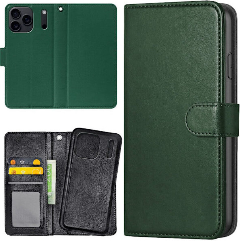 iPhone 17 Pro Max - Lommebok Deksel Mørkegrønn