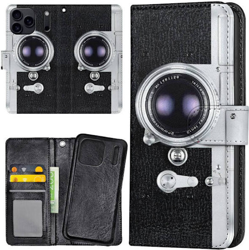 iPhone 17 Pro Max - Lommebok Deksel Retro Kamera