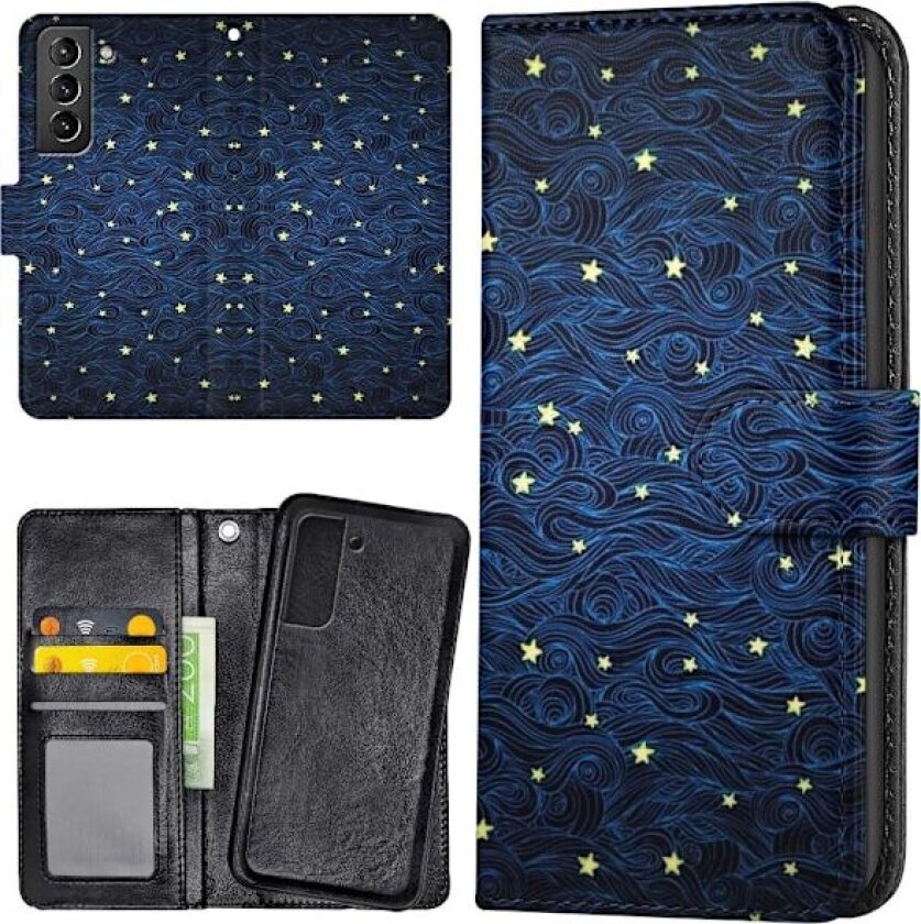 Samsung Galaxy S21 - Lommebok Deksel Stjernemønster
