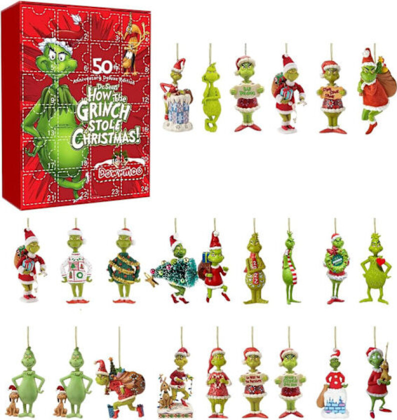Christmas Grin-ch Ornament dvent Calendar 2023, Christmas Countdown Calendar for Kids Voksne uu