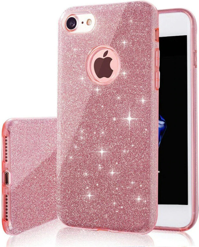 Glitter 3-i-1 Cover til iPhone 17 Pro Max - Pink