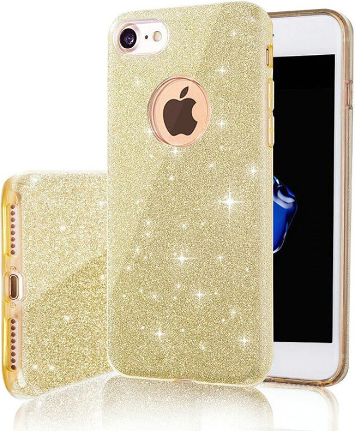 Glitter 3-i-1 deksel til iPhone 17 Air - Gull
