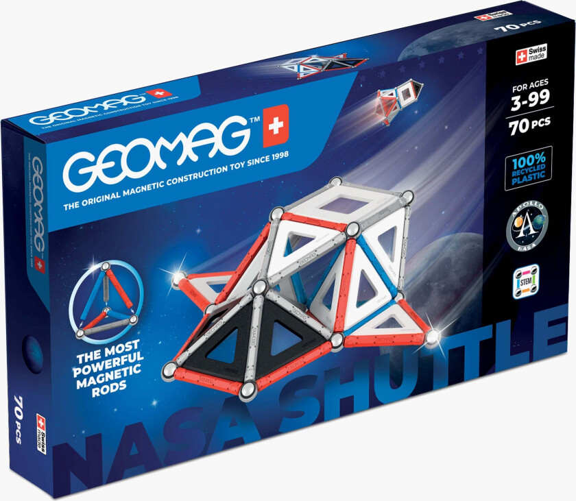 Classic Panels NASA Shuttle Byggesett 70 Deler - Magnetleker - Plast