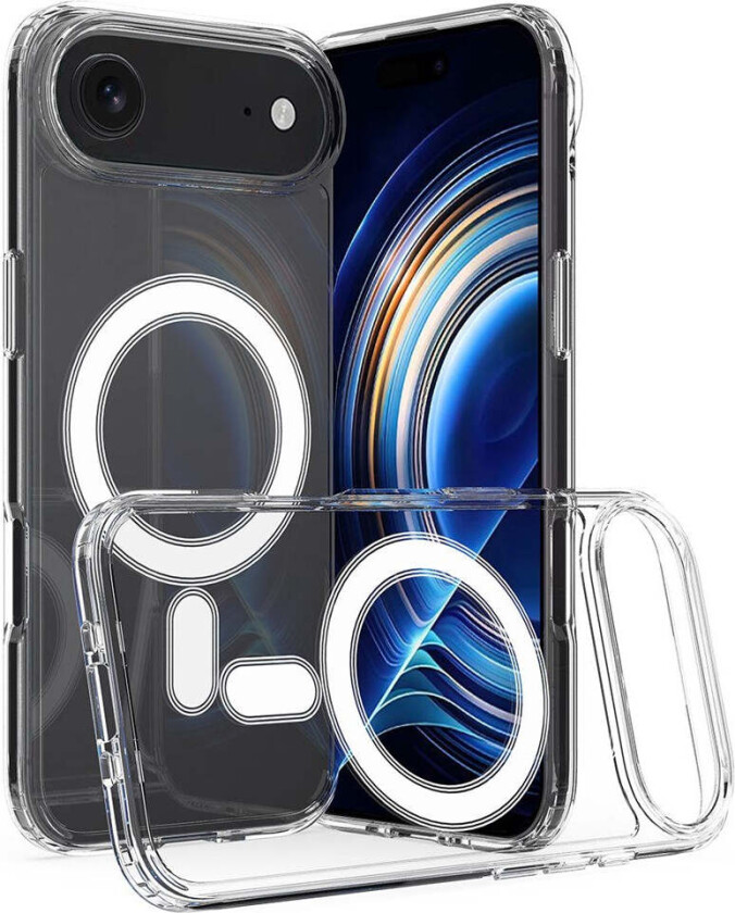 iPhone Air Hybrid Plast Deksel - MagSafe Kompatibel - Gjennomsiktig