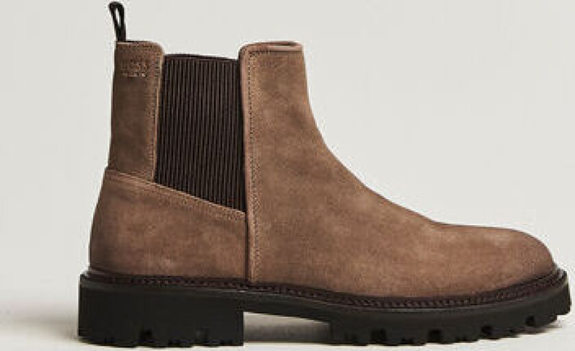 Boss BLACK Julyo Suede Chelsea Boot Medium Beige