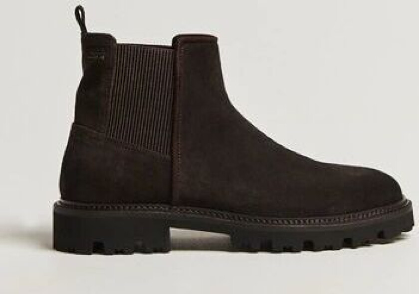 Boss BLACK Julyo Suede Chelsea Boot Dark Brown