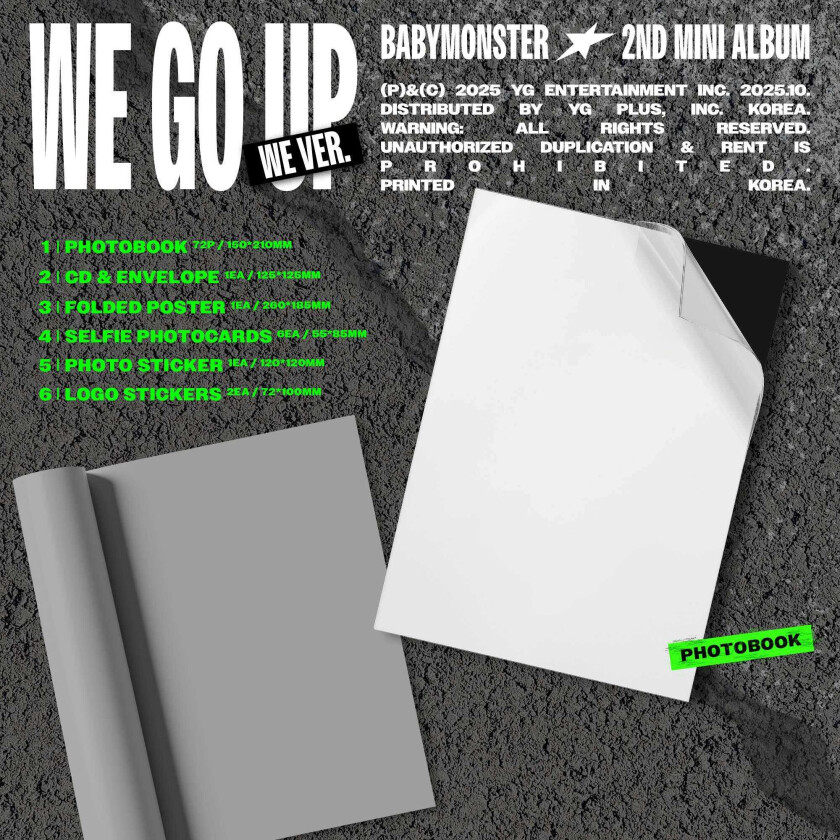 BabyMonster We Go Up CD