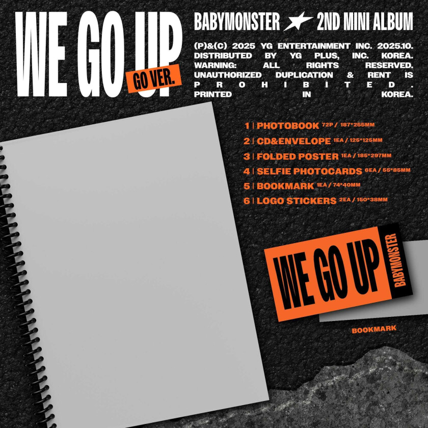 BabyMonster We Go Up CD