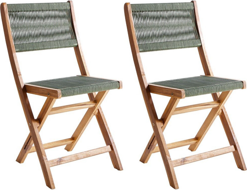 Hagestol Prossedi sett av 2 Grønn/lyst tre - Grønn/lyst tre