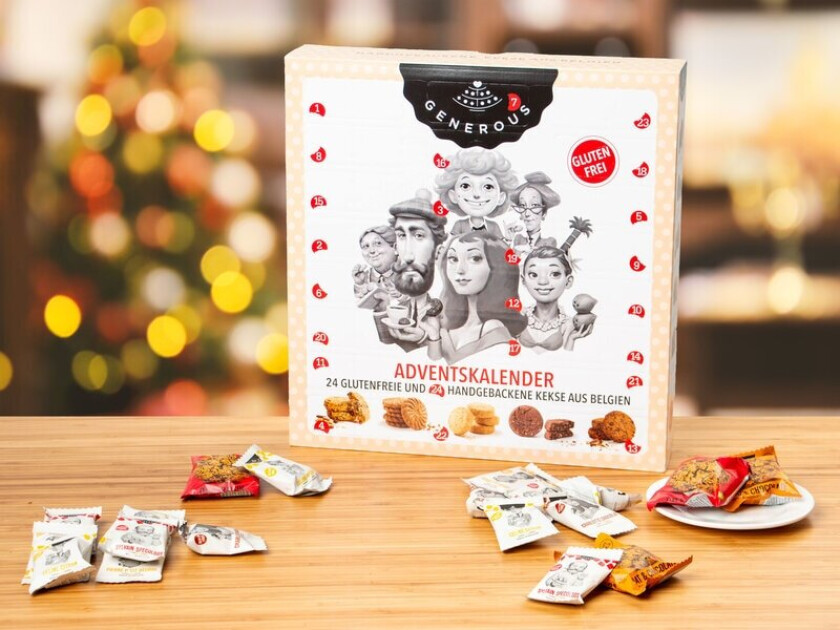 Julekalender med glutenfrie kjeks fra Generous