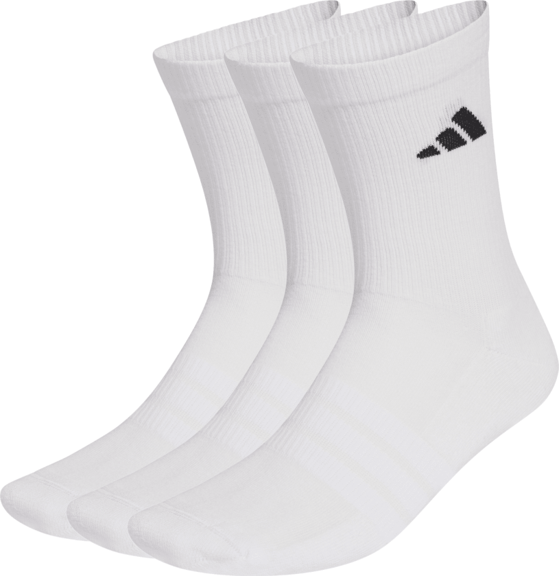 adidas ESS Crew Sock 3-Pack, sokker, unisex White/White/Black
