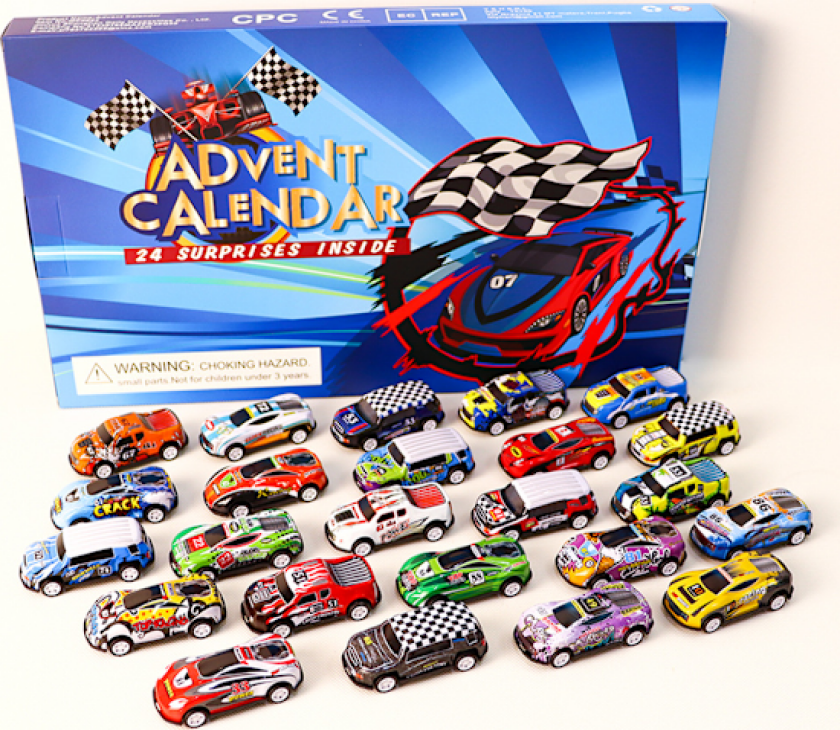 Julkalender 2024 Adventskalender Barn 24 Dager Nedtelling Biler Leke Julnedtellingskalender Blind Box Gave Til Barn Gutter Og Jenter