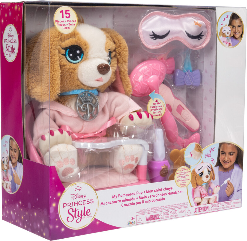 Style My Pampered Pup Interaktivt Plys Leketøy