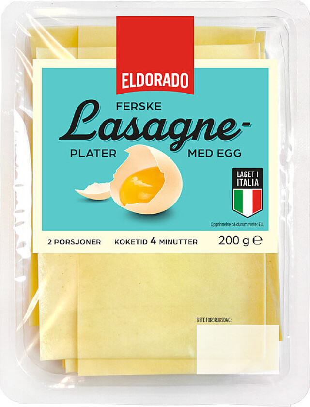 Lasagneplater Ferske 200g