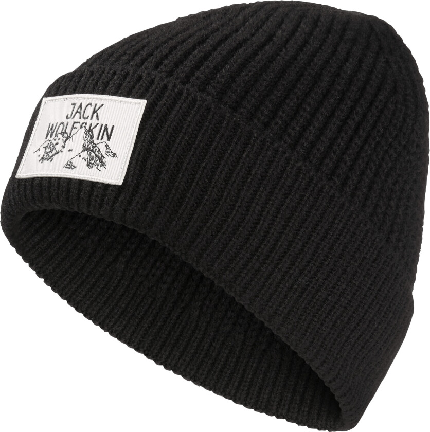 Badge Beanie Black