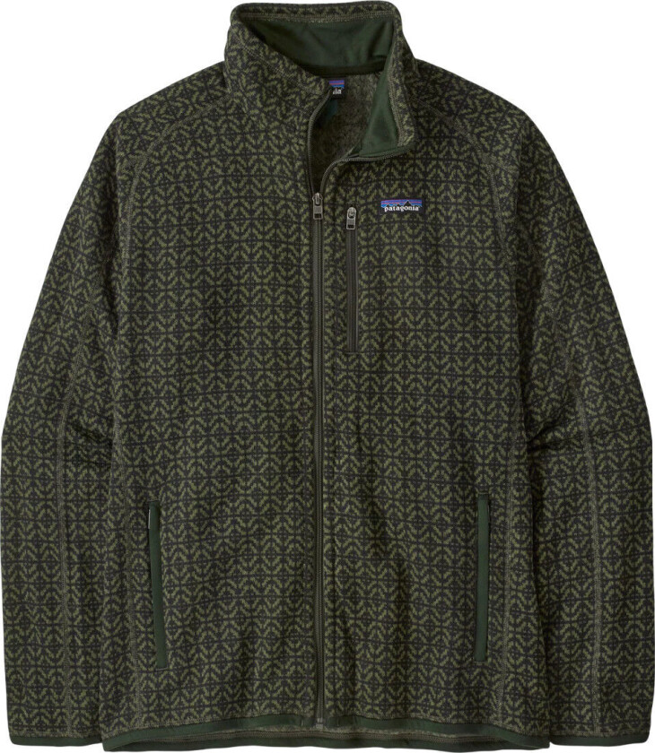 Men's Better Sweater Fleece Jacket Scales: Old Growth Green M