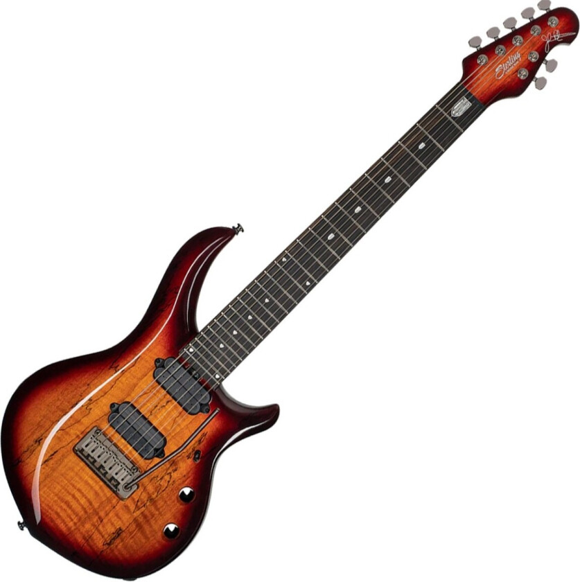 Sterling Majesty MAJ270X Spalted Maple Blood Orange Burst