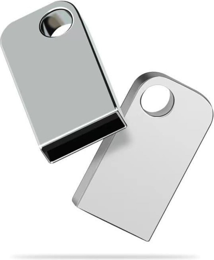 INF Høyhastighets USB 3.0 Minne Stick - Sølv Sink Legering USB Flash Drive for Dataoverføring  16GB