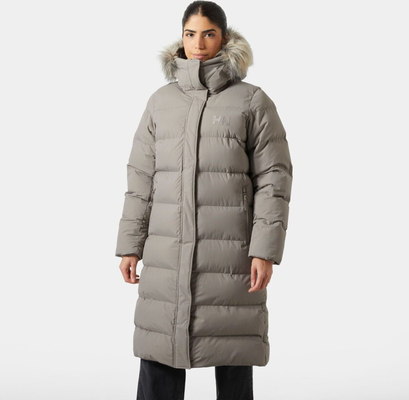 Aria Long Parka Dame Grå S GråS