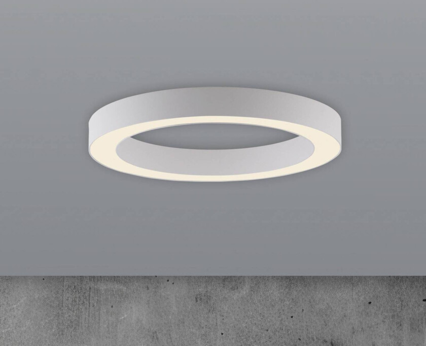 PURE LED-taklampe Lines, Ø 35 cm, hvit, CCT