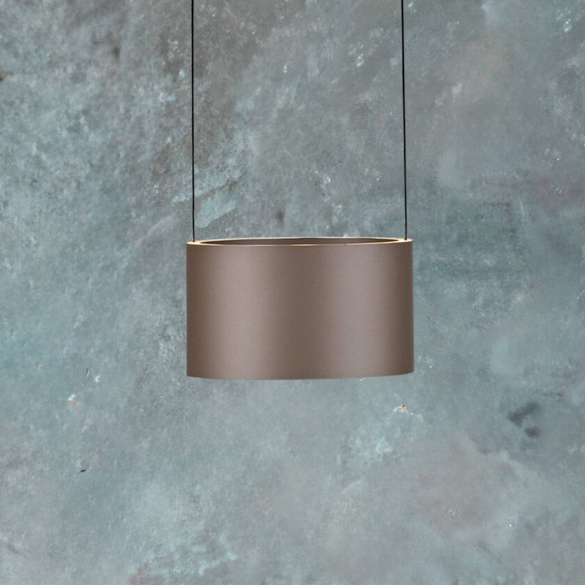 PURE LED-pendellampe Clipse, bronsefarget Ø 20 cm CCT, 2 lyskilder