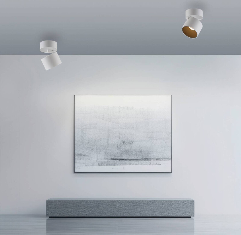 PURE LED-downlight Cup, hvit, Ø 9,5 cm, metall