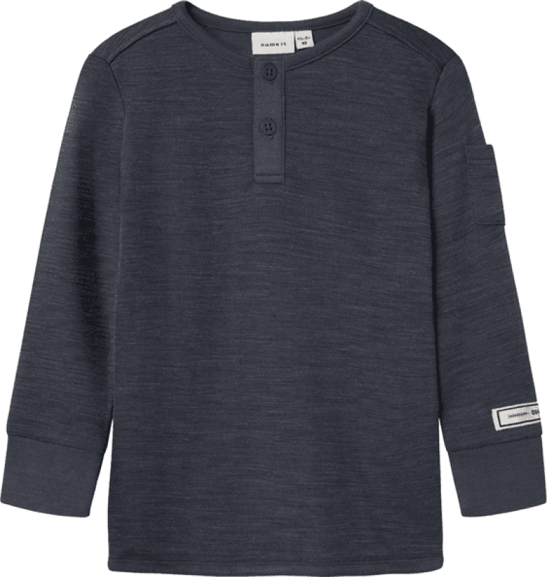 Name It Nmmwyla genser i ull/viskose, Ombre Blue