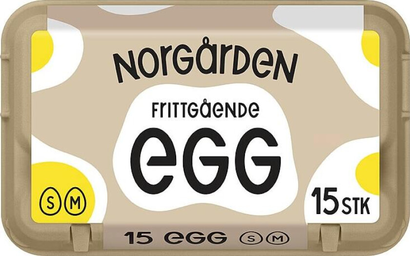 Bilde av Egg Frittgående Sm 15stk