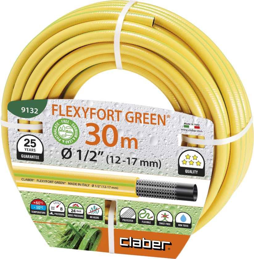 Bilde av Flexyfort Green vandslange gul 1/2" 30 mtr