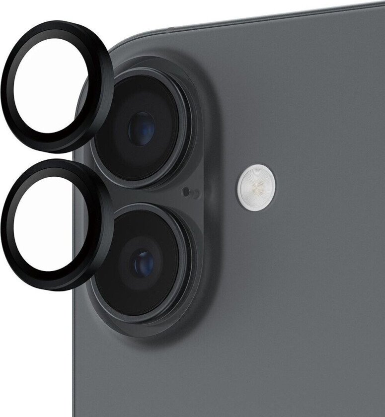 PanzerGlass iPhone 17 / 16 / 16 Plus Hoops Linsebeskytter (sort)