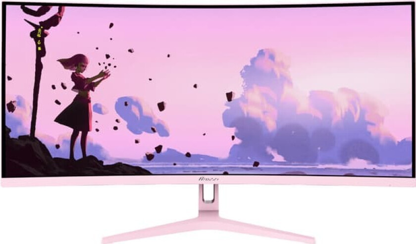 Nova UWQHD | VA | 165 Hz | 34" gamingskjerm (rosa)