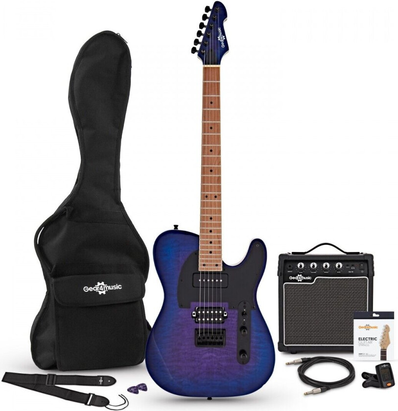 Gear4Music Knoxville Select Modern Electric Guitar + Forsterkerpakke Space Burst