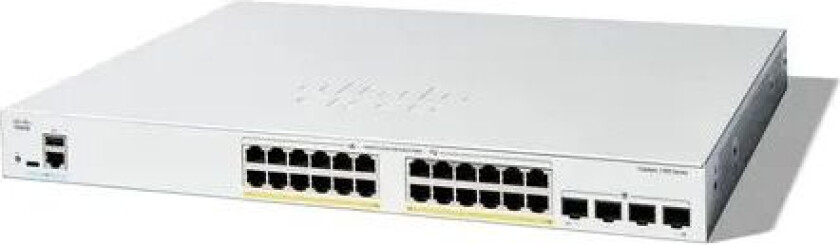 Catalyst C1300 Managed 24x1gbe 4xgbe Sfp Poe 375w Switch