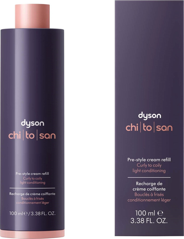 Chitosan Pre-style Cream Refill Curly to Coily, Light Condi