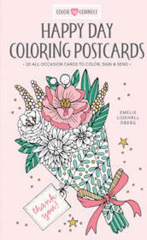 Happy Day Coloring Postcards