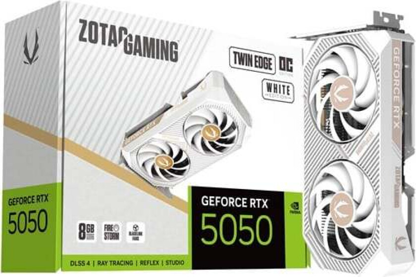 GeForce RTX 5050 Twin Edge OC White - 8GB GDDR6 RAM - Grafikkort