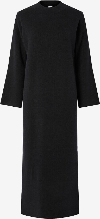 Maxikjole Yaselma LS Long Knit Dress S. - Svart