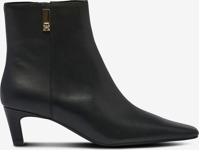 Boots TH Square Toe Kitten Bootie - Svart