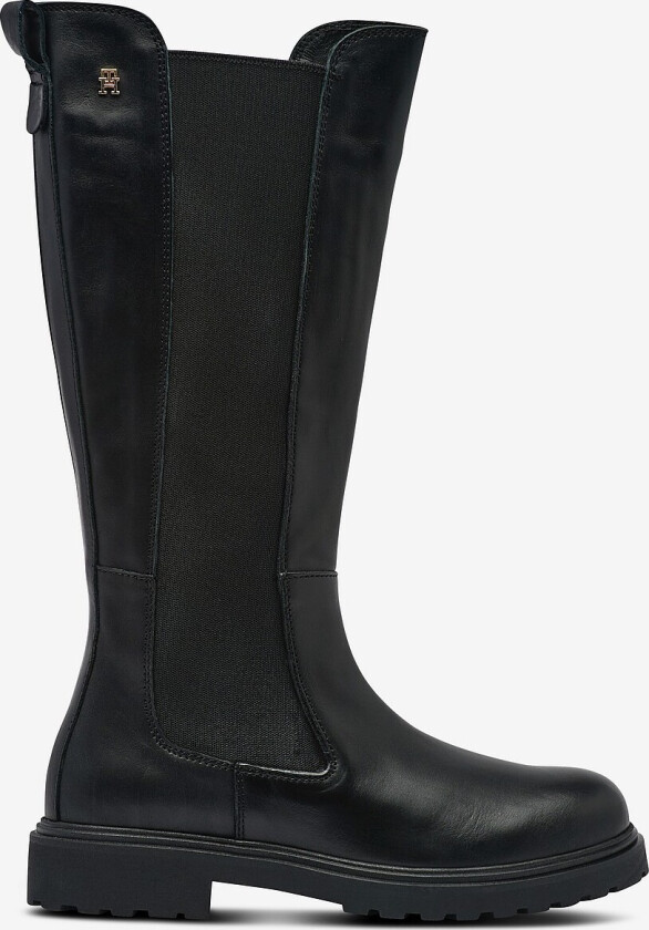 Støvler TH Lthr Cleated Long Boot - Svart
