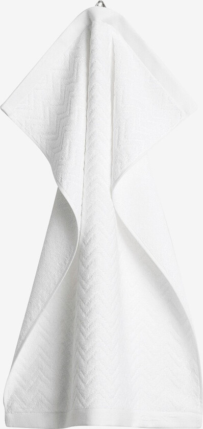 Håndkle Jacquard Herringbone 50x70 cm - Hvit