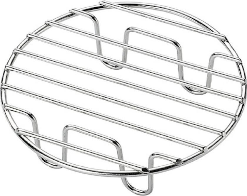 Airfryer-tilbehør i rustfritt stål - 2-pakning Enkeltlags grillstativ Rist kompatibelt med rundt kjøkkenstål Matlagingsstativ - 18*3cm