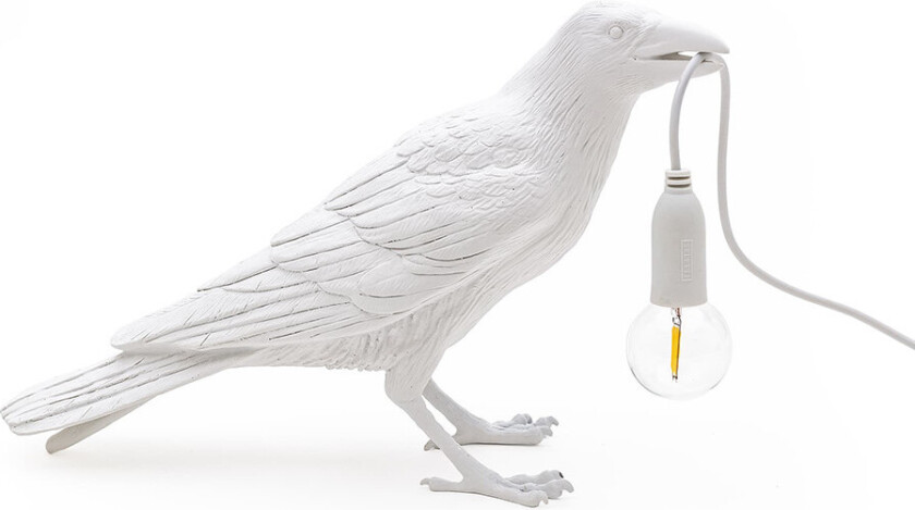 Bird Lamp Waiting White