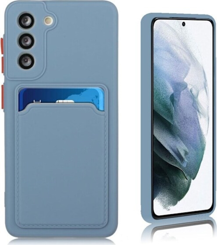 Deksel til kortholder for Samsung Galaxy S21 FE - Blå