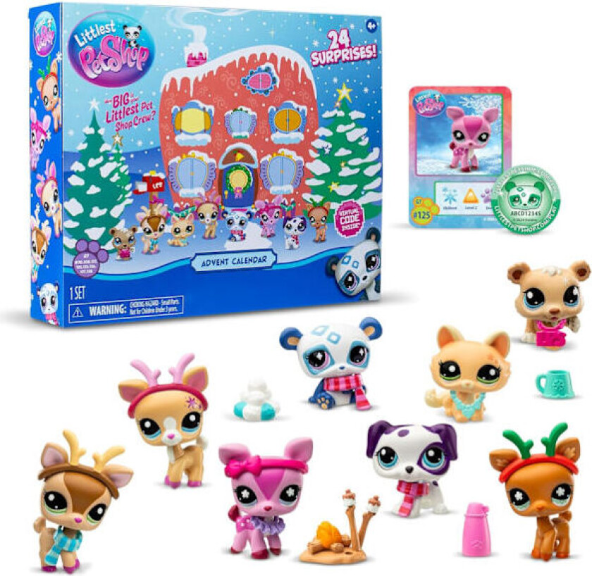 Adventskalender 2024 - LPS Gen 7, Ekte Mysteriefigurer, Overraskende Samleobjekter for Barn og Voksne, Jenter, Gutter, Barn, Tenåringer 4+ år