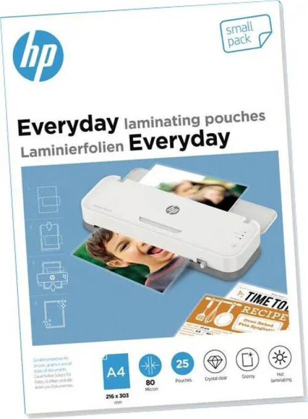 Hp Everyday Lamineringsposer 80 Mikron A4 25 Stk.