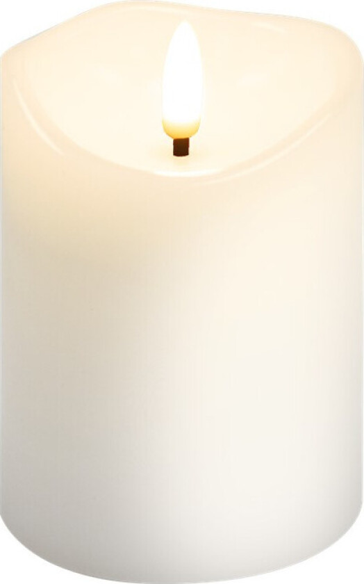 Voks LED-Lys - Hvit - 7.5x10cm