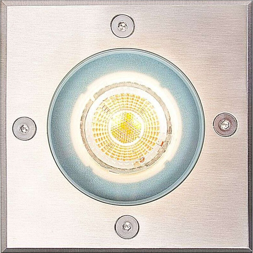 - Andor Square Nedgravnings Spot Stainless Steel