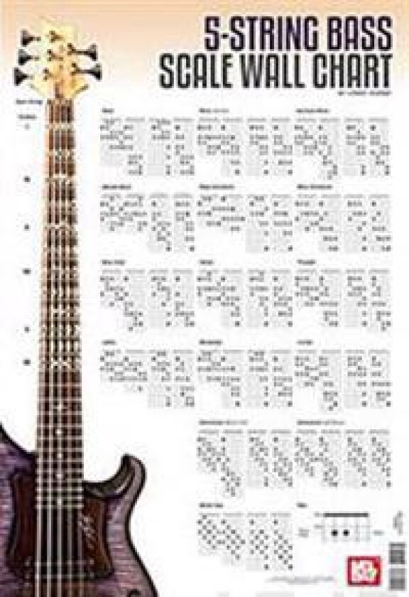 5-String Bass Scale Wall Chart